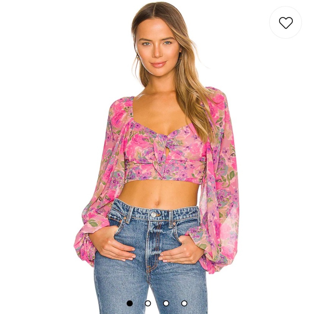 For Love and Lemons Trisha Crop Top